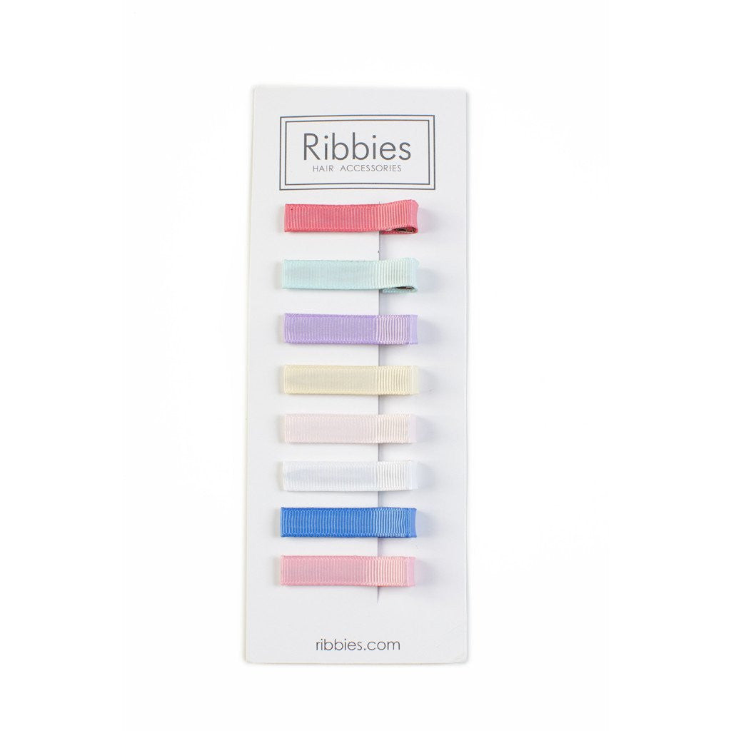 Set de 8 Barrettes Anti-Glisse Assorties - Couleurs Paste