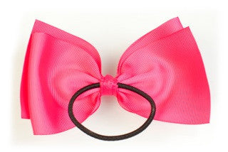 Paire d'élastique cheveux fille à petits noeuds bleu clair