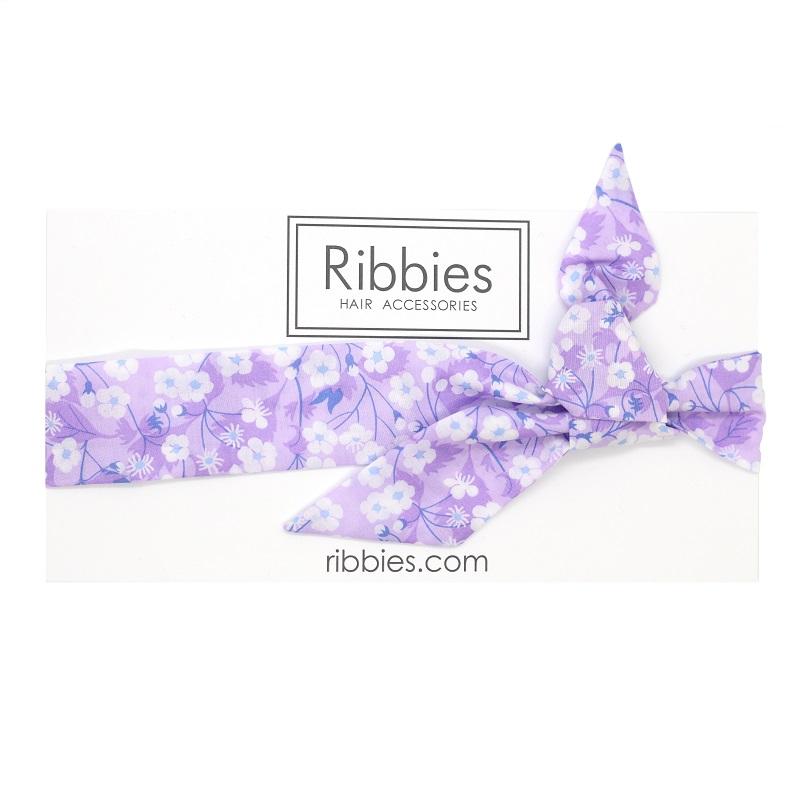 Bandeau à nœud - Liberty - Violet