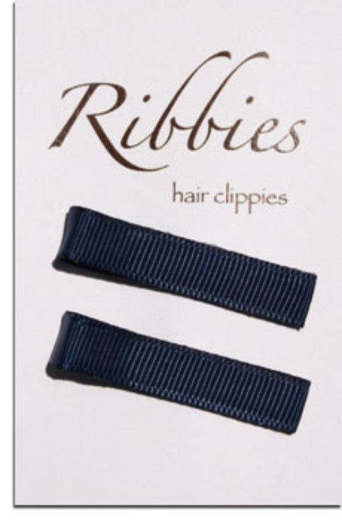 Paire de barrettes anti-glisse bleu marine